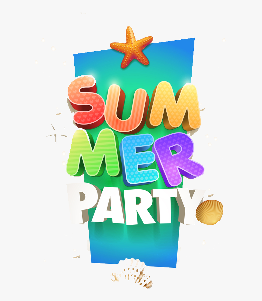 Party Clipart Business Party - Summer Party Logo Png, Transparent Png