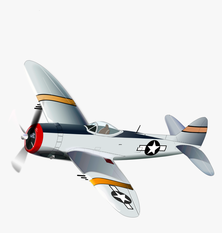 P47 Thunderbolt Clip Arts - Military Airplane Clip Art, HD Png Download