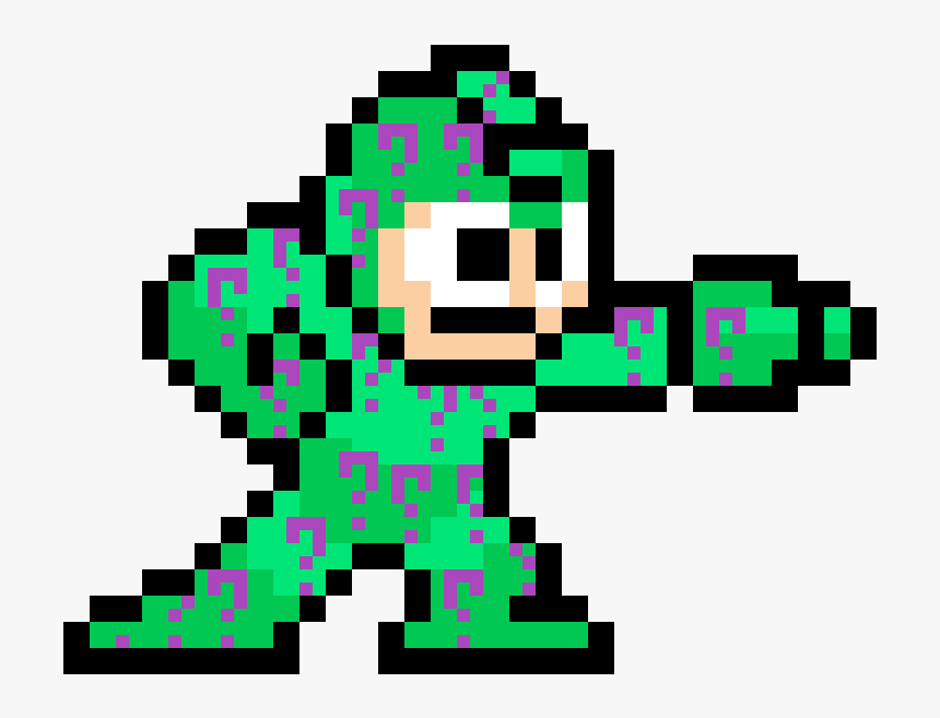Riddler Mega Man - Pixel Game Character Png, Transparent Png