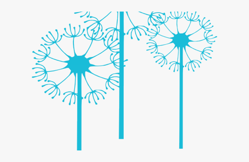 Dandelion Clipart Blue Dandelion - Dandelions Clipart, HD Png Download