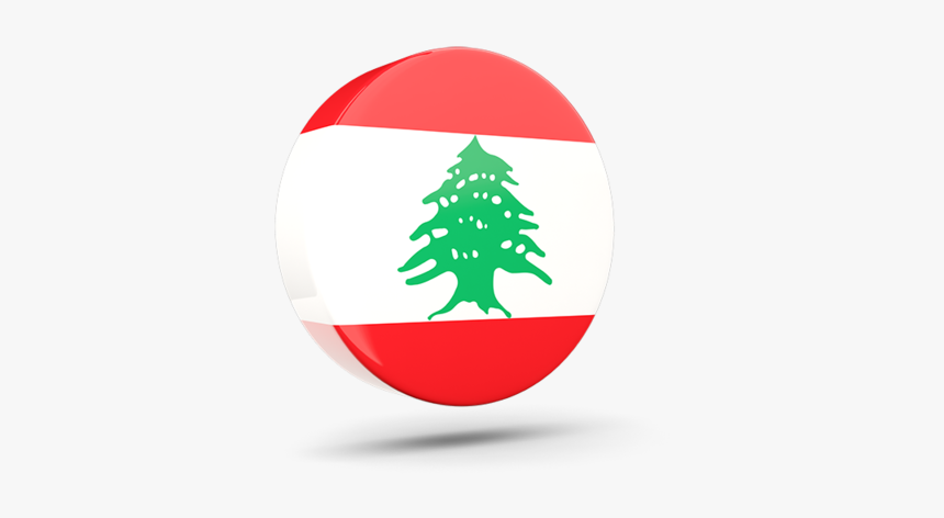 Glossy Round Icon 3d - Printable High Resolution Lebanon Flag, HD Png Download