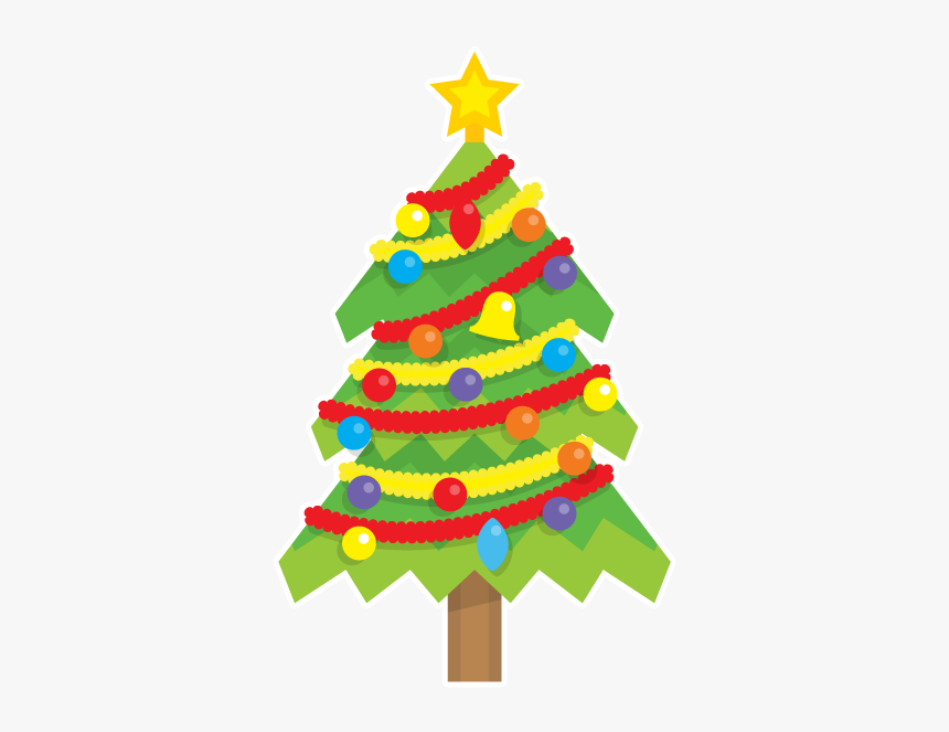 Blinking Christmas Trees Messages Sticker-9 - Christmas Tree Sticker Png, Transparent Png