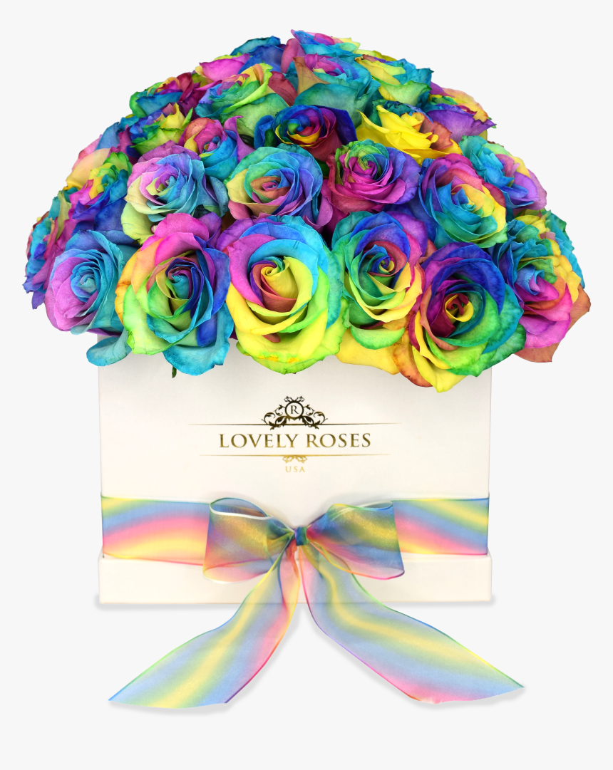 Rainbow Flower Crown Png, Transparent Png