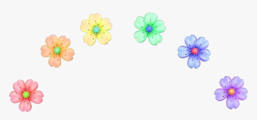 #crown #flower #rainbow #ring #halo #hat #accessorie, HD Png Download
