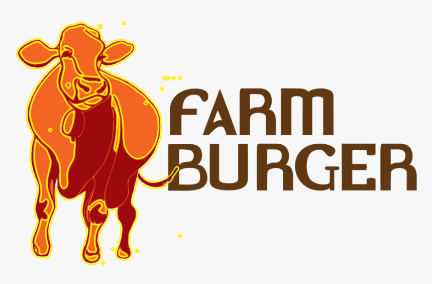 Side Cow Logo - Farm Burger, HD Png Download