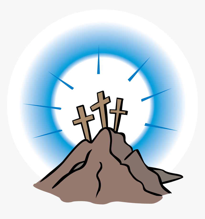 3 Crosses On A Hill Clip Art - Clipart 3 Crosses On A Hill, HD Png Download