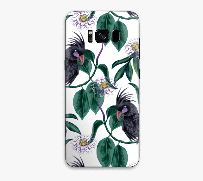 Flowers & Cockatoo Skin Galaxy S8 - Finch, HD Png Download