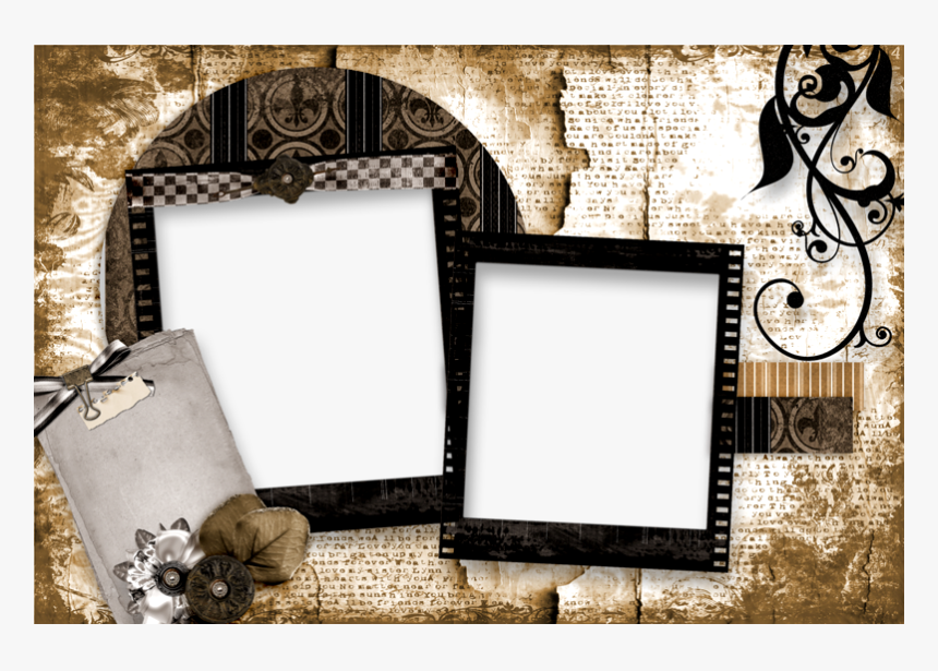 Moldura Para Montagem De Fotos Png, Transparent Png