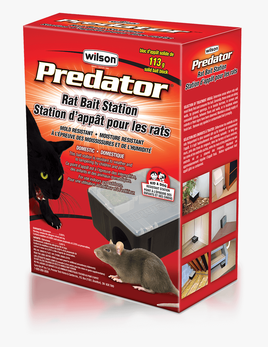 Wilson Predator Rat Block Pre-filled Bait Station - Wilson Predator Rat Bait Station Pre Filled, HD Png Download