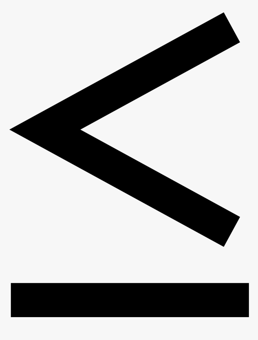 Less Than Or Equal To Icon, HD Png Download