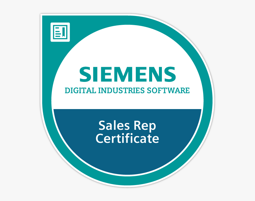 Siemens Digital Industries Software Sales Rep Certificate - Circle, HD Png Download