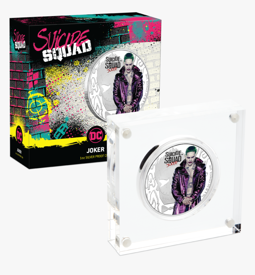Silver Numis Suicide Squad Joker Coin 2019 1 Oz - Suicide Squad Joker Silver Coin, HD Png Download