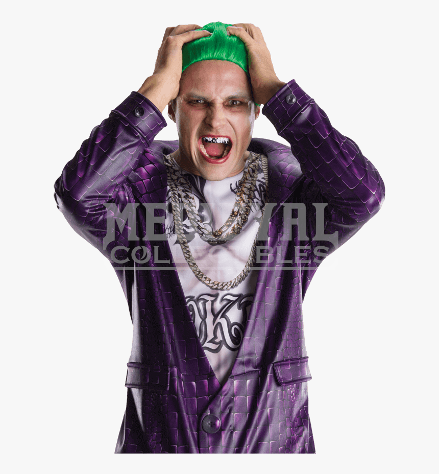 Joker Costume Suicide Squad Spirit Halloween , Png - Suicide Squad Joker, Transparent Png