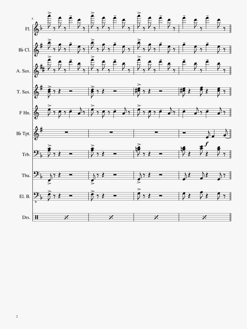 Piano Dschinghis Khan Note Sheet, HD Png Download