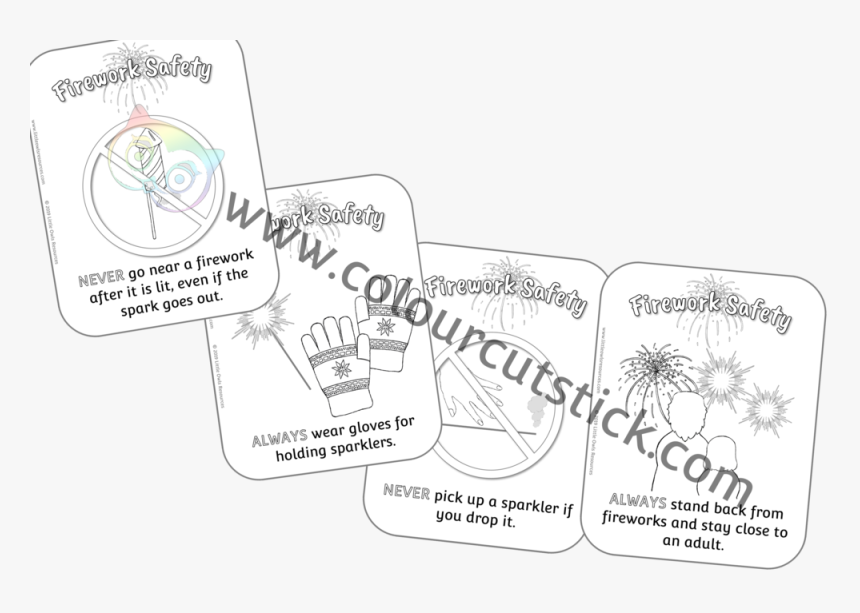 Firework Safety Cards Colouring Ccs Cover, HD Png Download