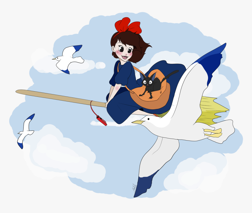 Some More Fan Art, This Time Of Kiki S Delivery Service - Cartoon, HD Png Download