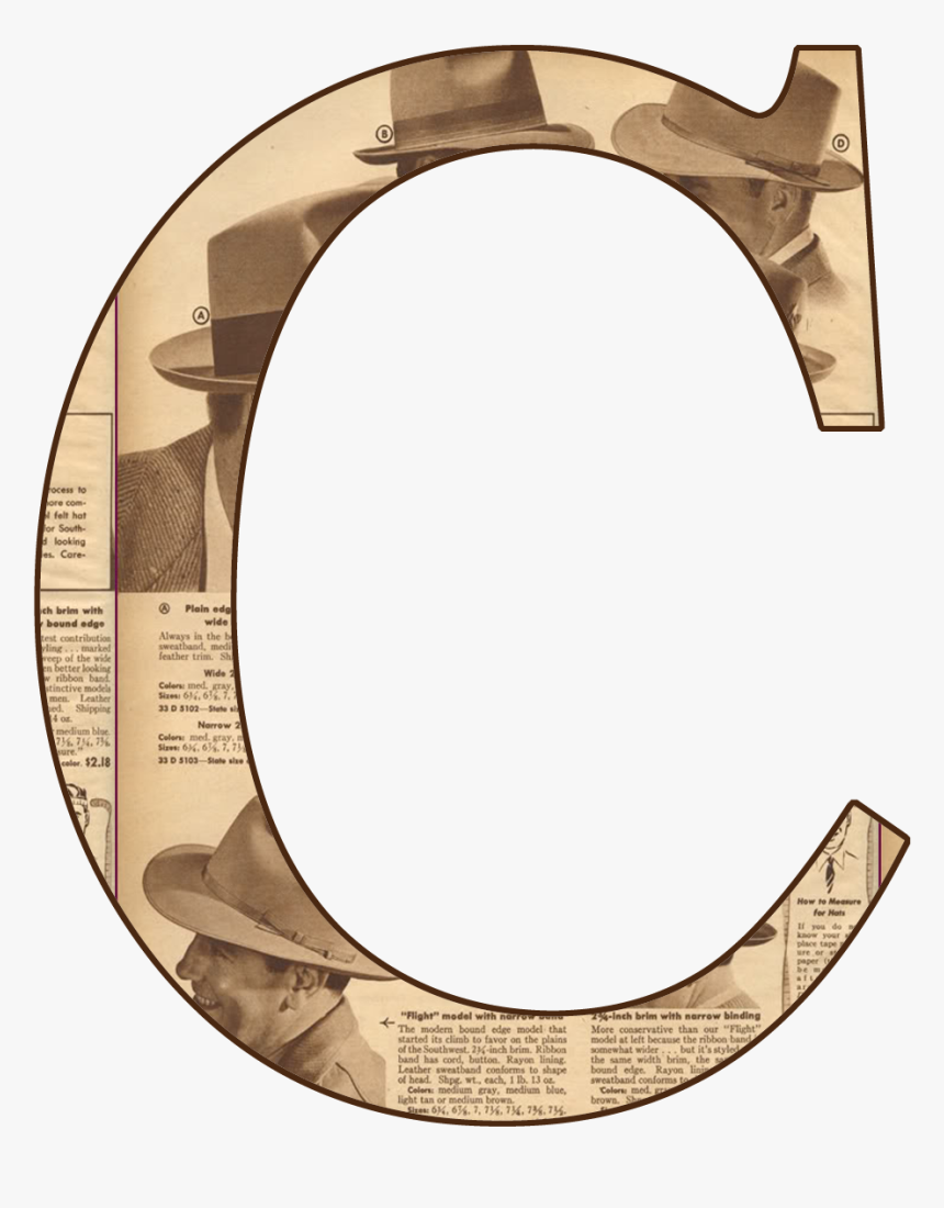 Letter C Png - Letras De Periodico Png, Transparent Png