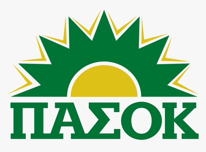 Pasok-logo Yellow Green W Lines - Panhellenic Socialist Movement, HD Png Download