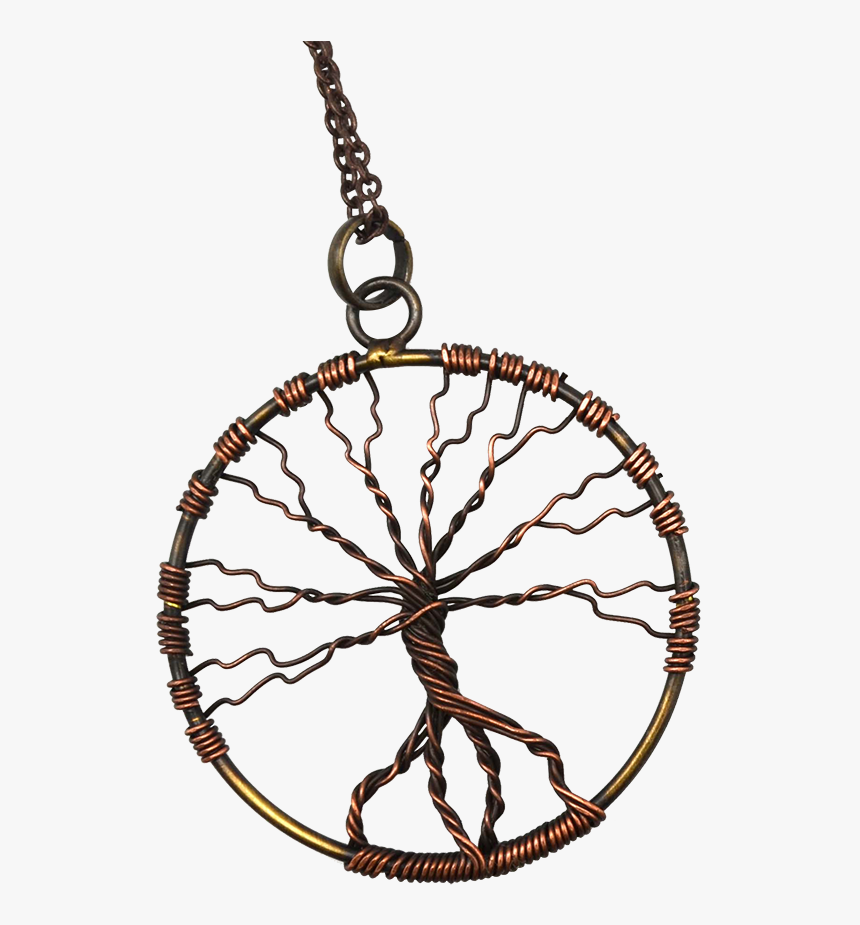 Antique Brass Wire Art Tree Of Life Necklace - Shower To The People Logo, HD Png Download