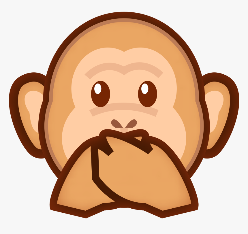 Peo-speak No Evil Monkey - Clip Art, HD Png Download