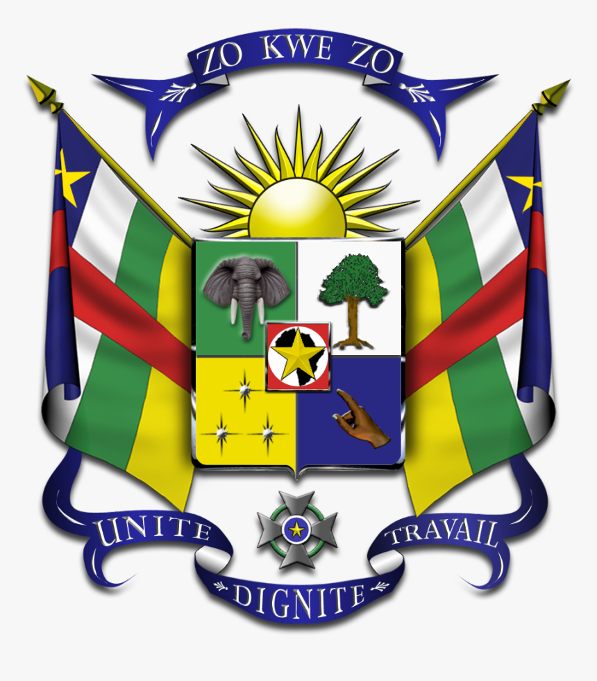 Central Africa Coat Of Arms, HD Png Download