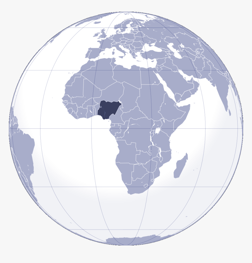 Where Is Nigeria Located - South Africa Location, HD Png Download