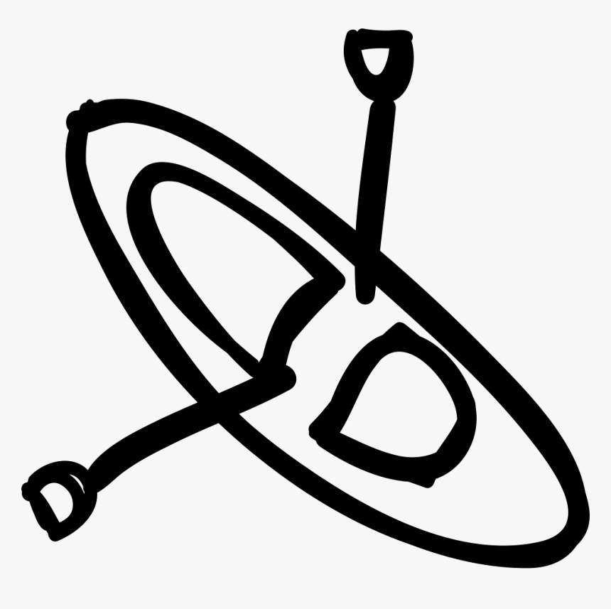 Kayak Hand Drawn Outline Top View Svg Png Icon Free - Am Kayak Hear Me Roar, Transparent Png