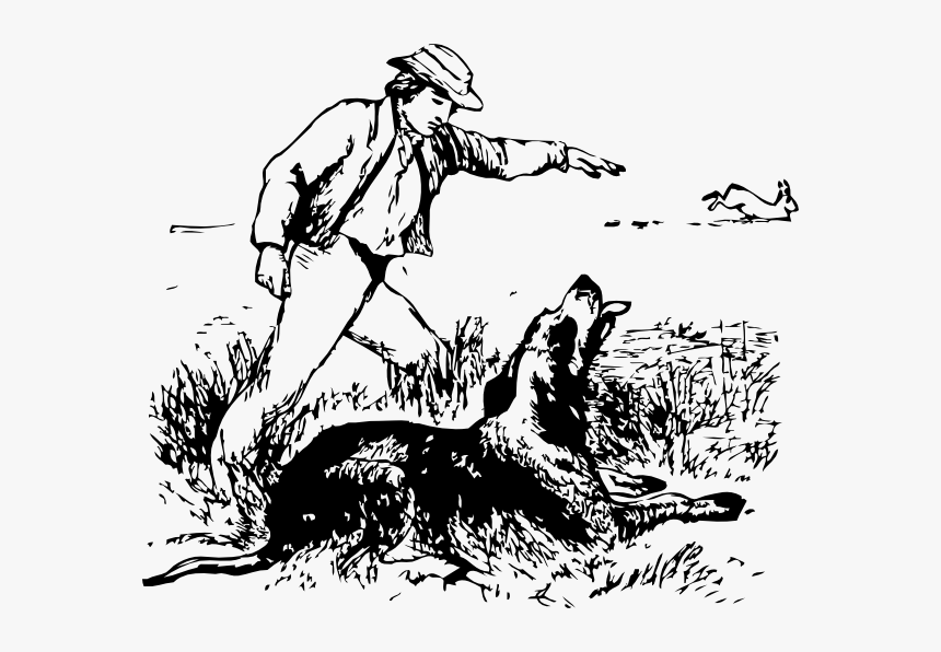 Hare And Hound Svg Clip Arts - Aesop's Fables The Old Hound, HD Png Download