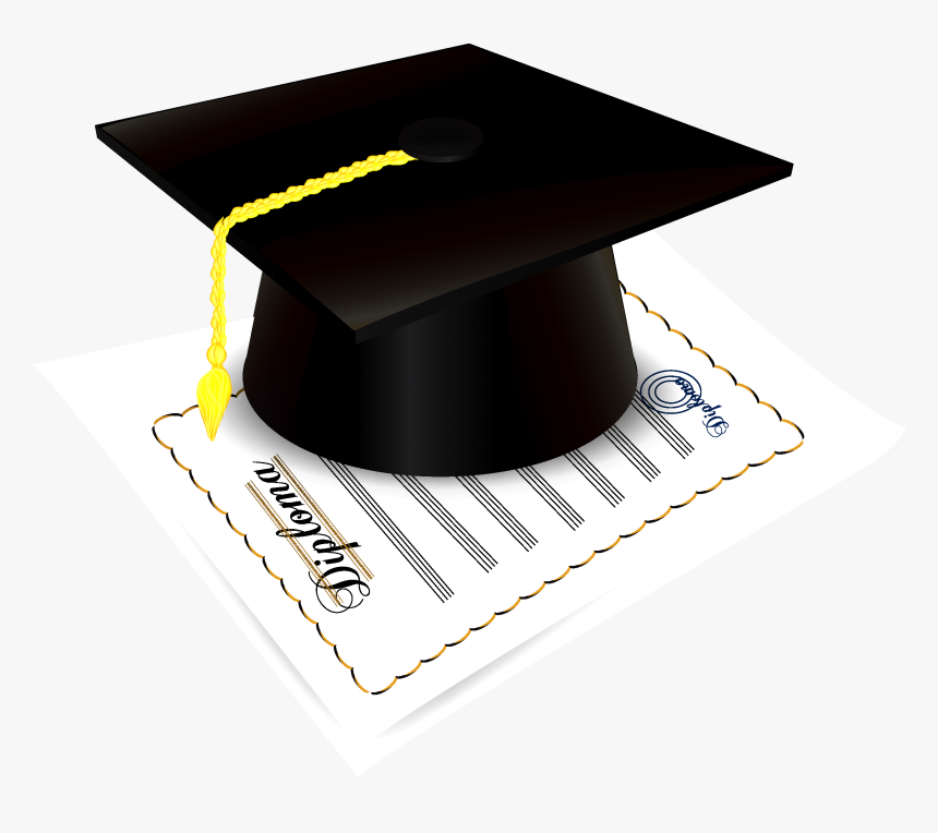 Transparent Diploma Clipart Png - Graduation Cap Diploma Png, Png Download