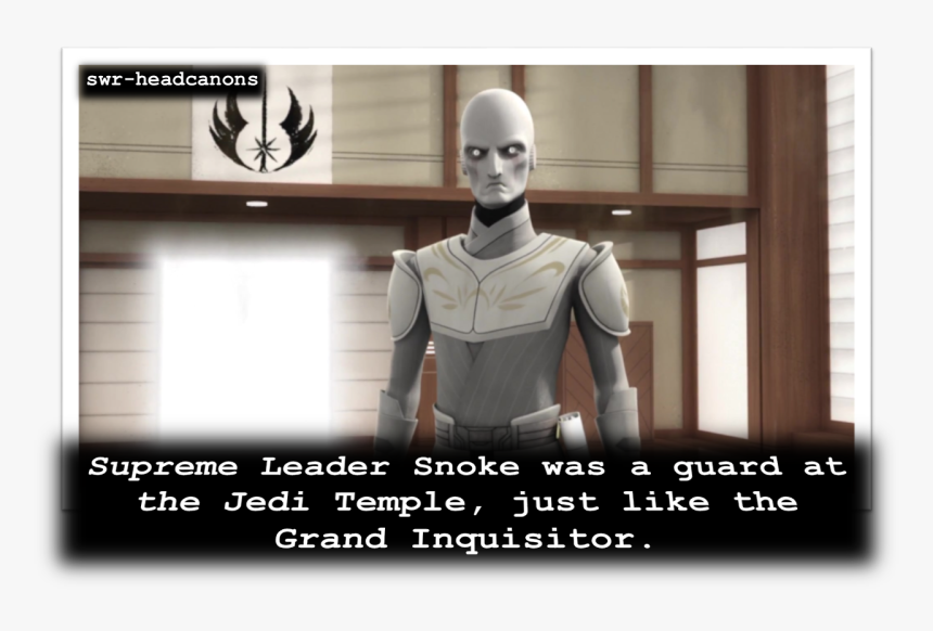 Supreme Leader Snoke Was A Guard At The Jedi Temple, - Star Wars Inquisitor Jedi, HD Png Download