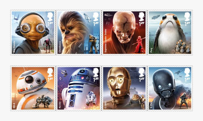 Royal Mail Star Wars Stamps, HD Png Download