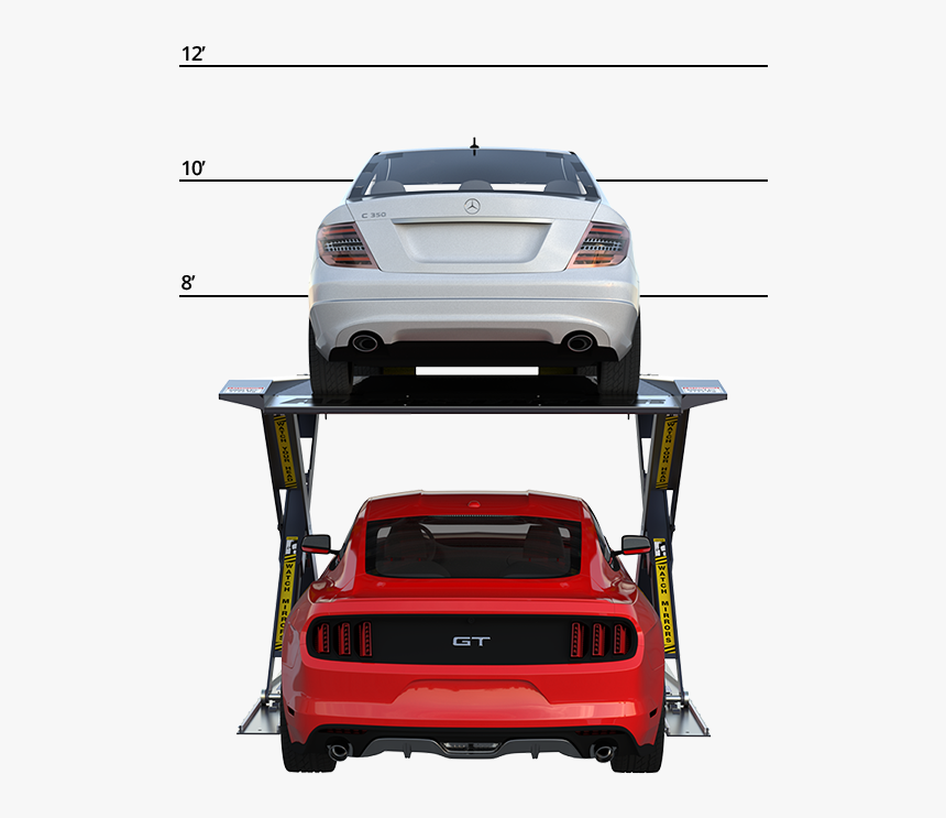 Third Locking Position - Car Stacker, HD Png Download