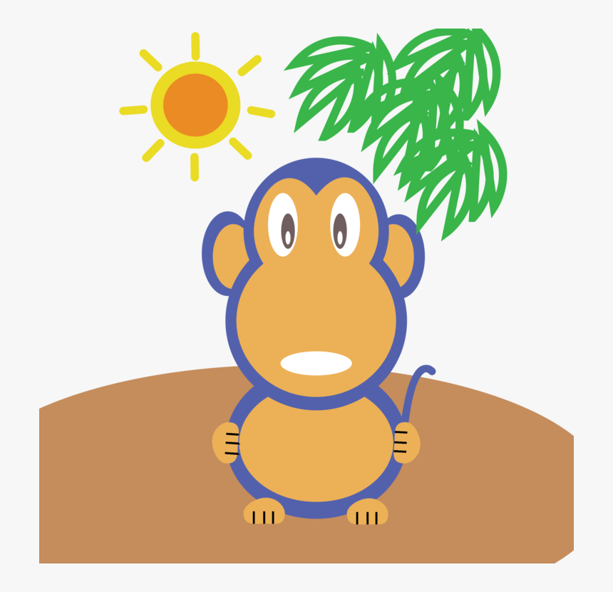 Transparent Cartoon City Png - การ์ตูน สัตว์ น่า รัก ลิง, Png Download