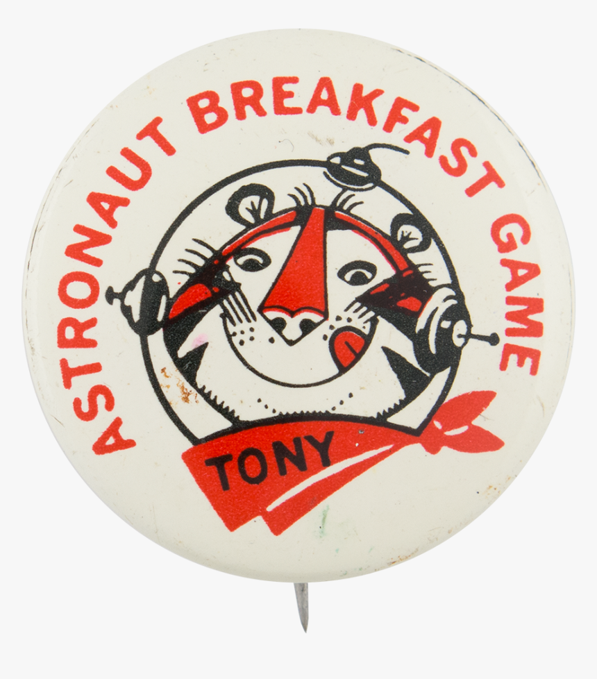 Astronaut Breakfast Game White Advertising Button Museum - Emblem, HD Png Download