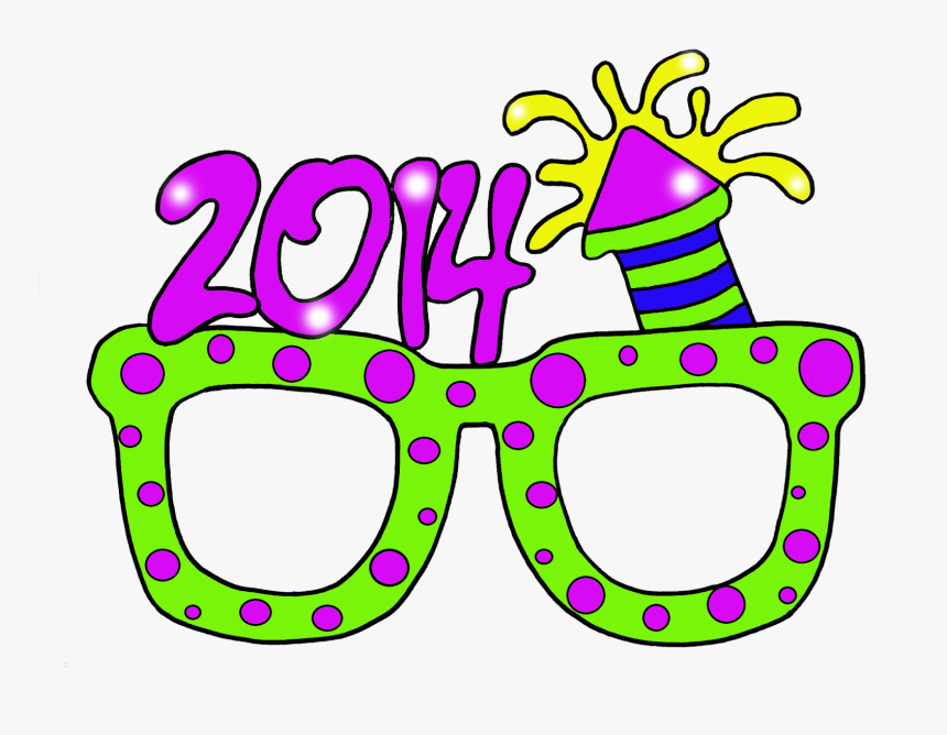 New Years Glasses Transparent, HD Png Download