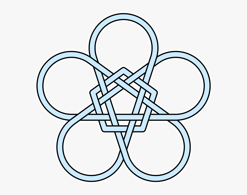 Flower Clipart Pentagon - Pentagramm Tessellations, HD Png Download