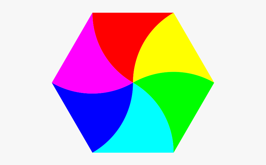 Swirly Hexagon 6 Color Png Images - Hexagon Clipart, Transparent Png
