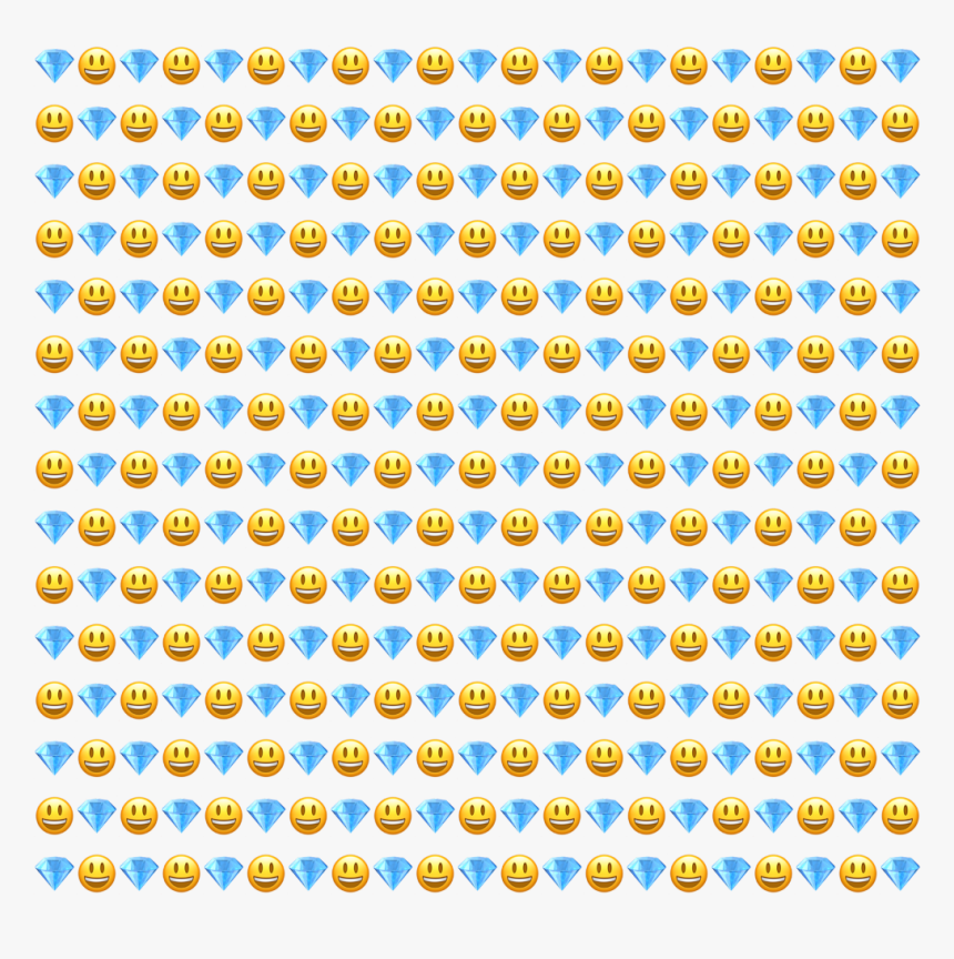 Cool Smiley And Diamond Background - Smiley, HD Png Download