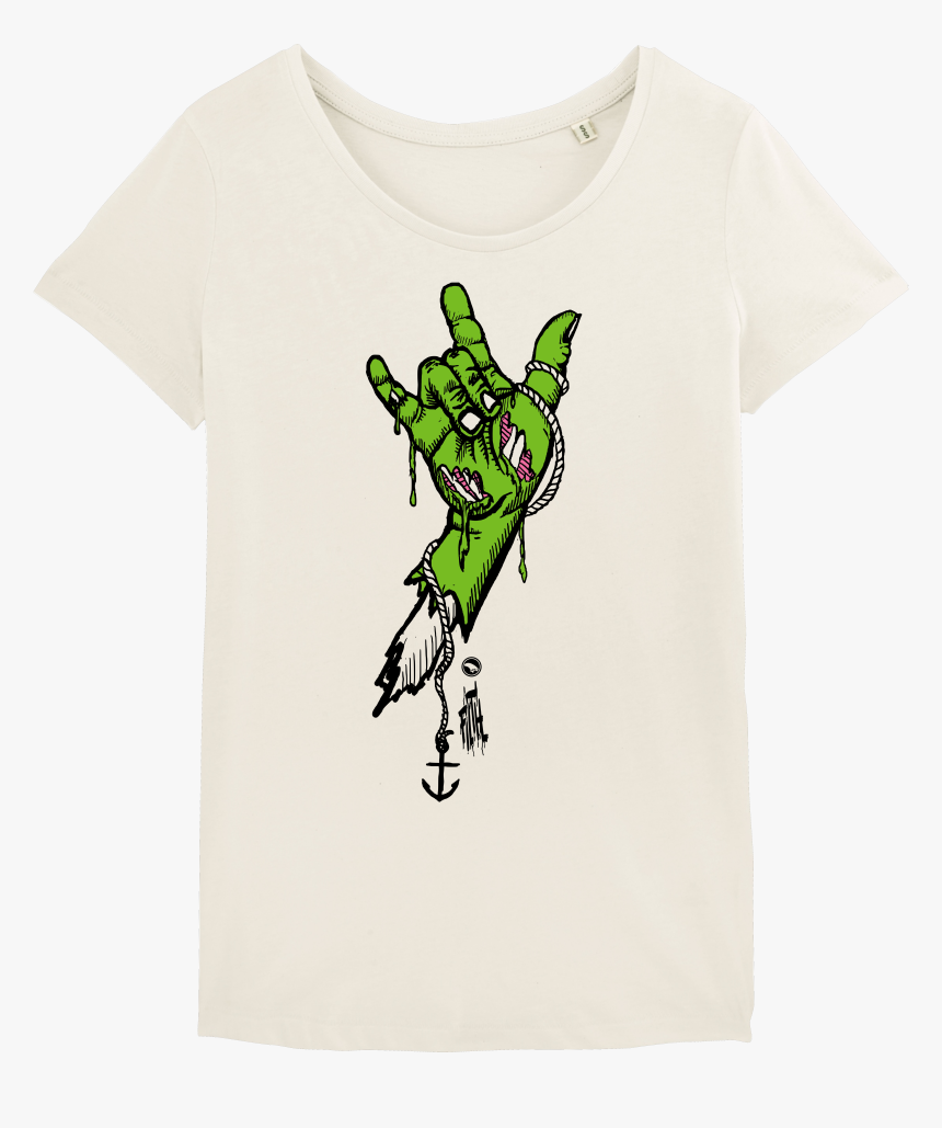 Surf T-shirt Women, Rock Hand , Png Download, Transparent Png