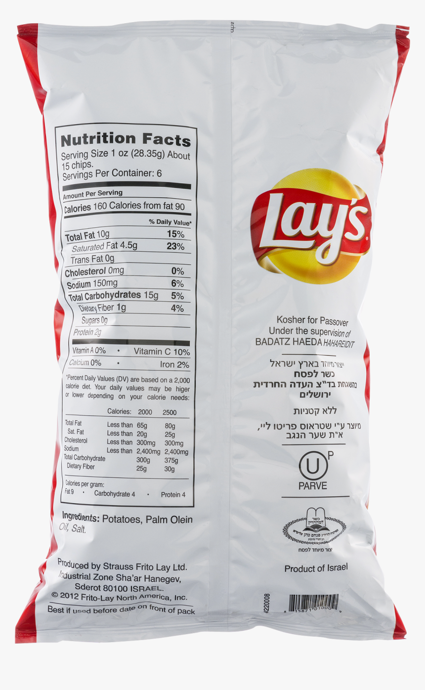 Lays Salted Potato Chips - Lay's, HD Png Download
