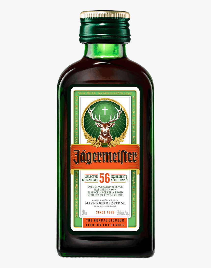 Jagermeister 50 Ml - Jagermeister Miniatures, HD Png Download