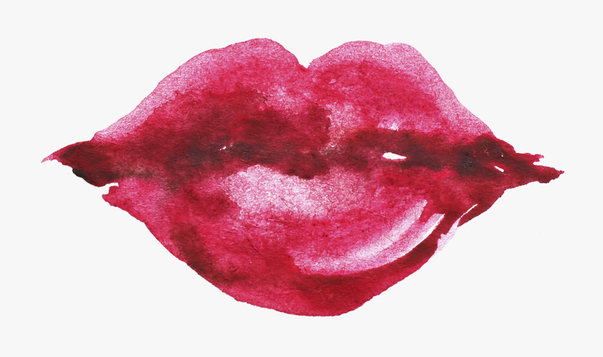 Drawing Details Lip - Watercolor Paint, HD Png Download