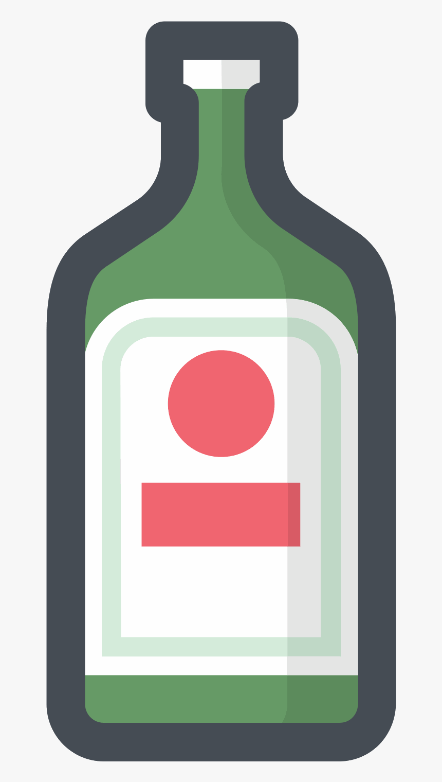 Vector Shot Bottle - Alkohol Png, Transparent Png