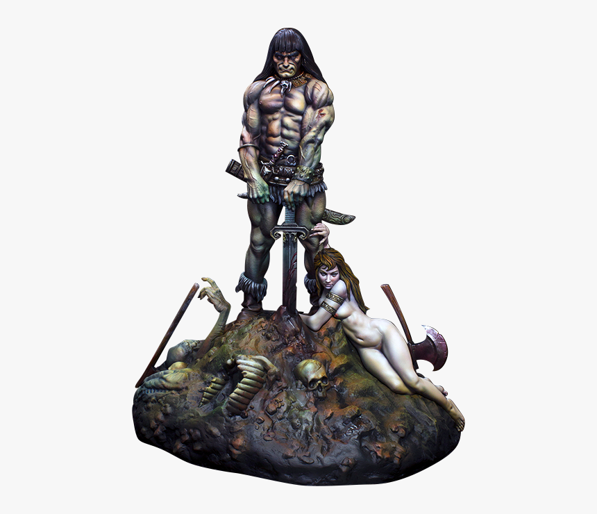 Transparent Conan The Barbarian Png - Frank Frazetta Conan Statue, Png Download