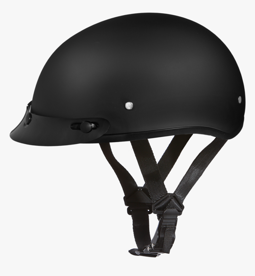 Image D - O - T - Daytona Skull Cap- Dull Black - Cap Paardrijden, HD Png Download