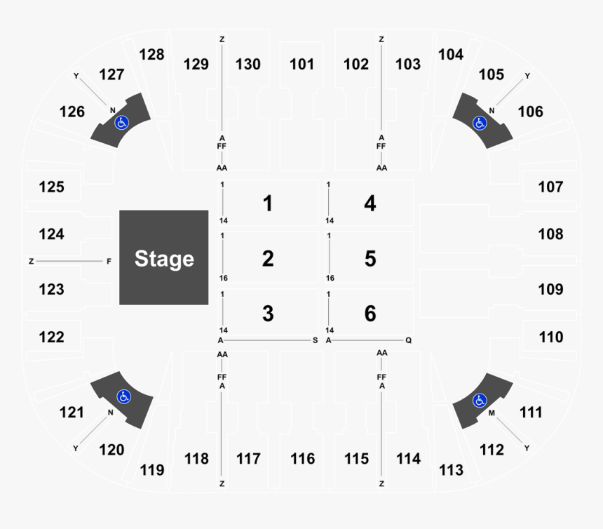Eaglebank Arena Section 110 Row L, HD Png Download