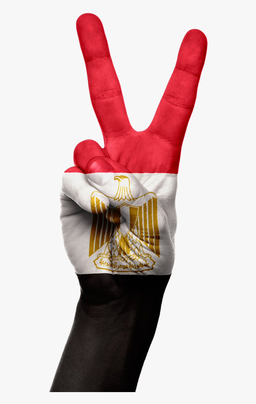 Egypt Flag Hand Png, Transparent Png