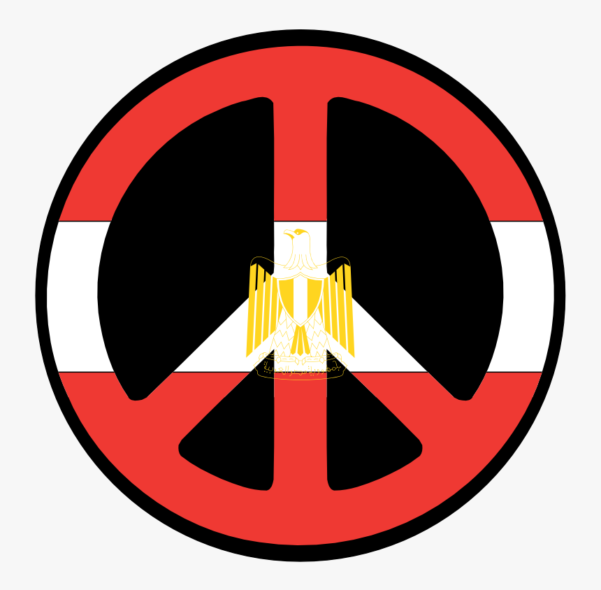Scalable Vector Graphics Peace Flag Of Egypt Peacesymbol - Rasta Peace Sign, HD Png Download