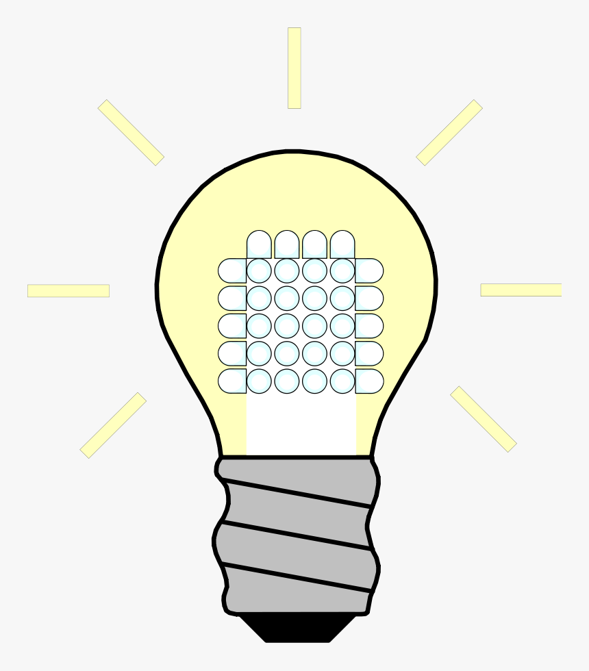 Light Bulb Clip Art Download - Emit Clip Art, HD Png Download