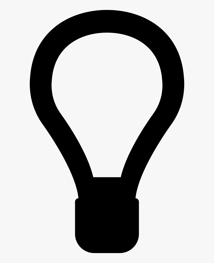 Lightbulb Creativity Interface Sign Outline, HD Png Download